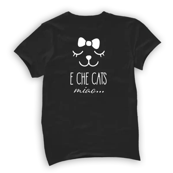 T-Shirt e che cats black