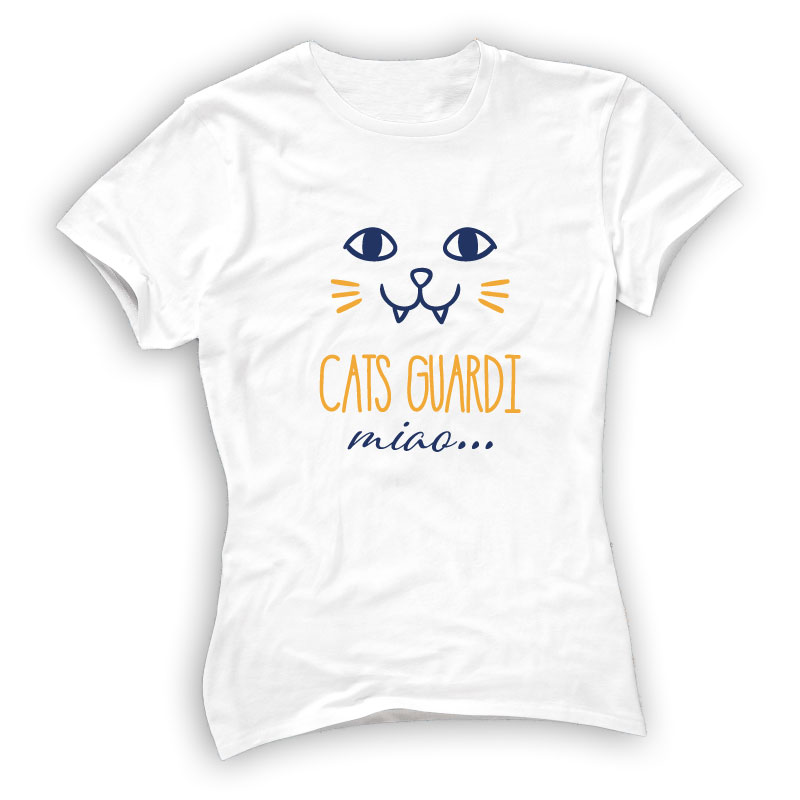 T-Shirt ironiche Cats Guardi
