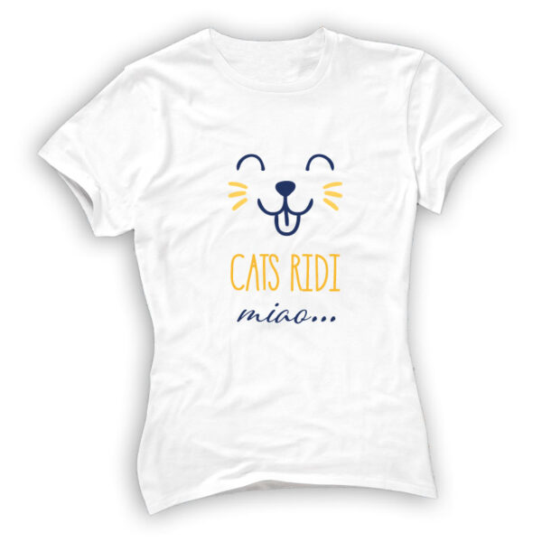 T-Shirt ironiche Cats Ridi